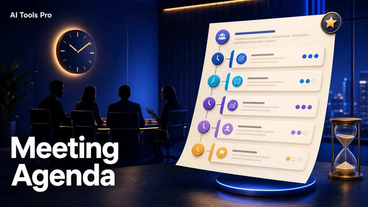Meeting Agenda prompt visual