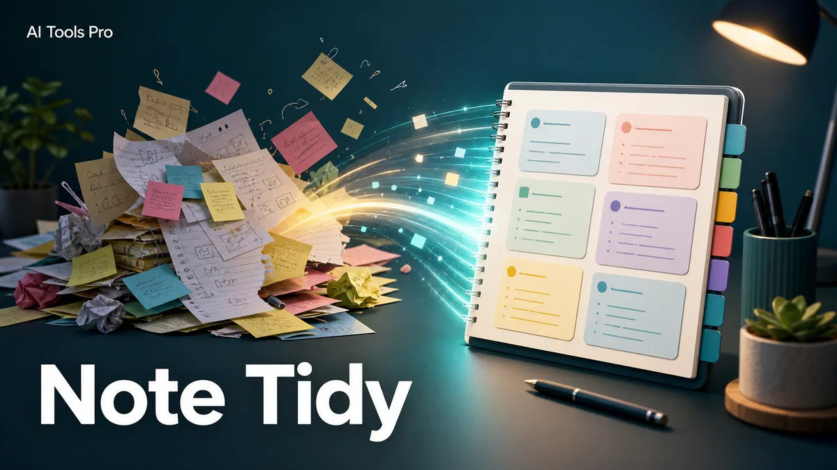Note Tidy prompt visual