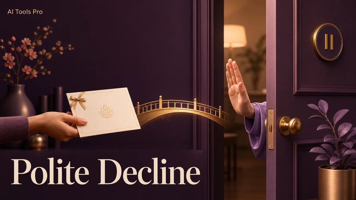 Polite Decline prompt visual