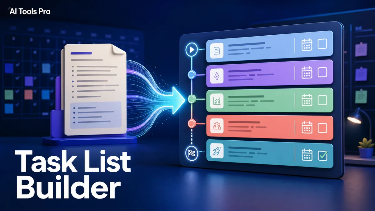 Task List Builder prompt visual