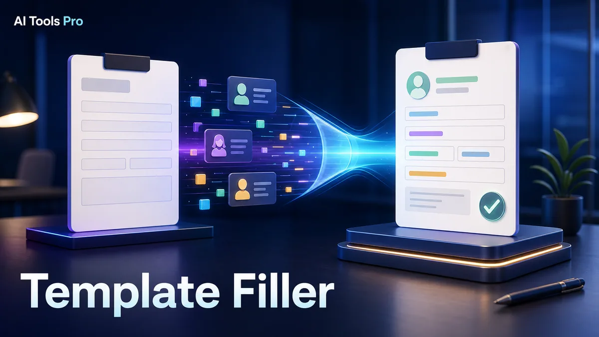 Template Filler prompt visual
