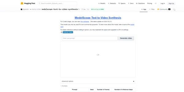 ModelScope Text
