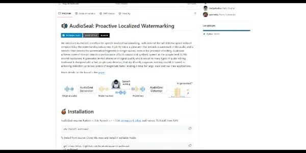 AudioSeal by Meta AI