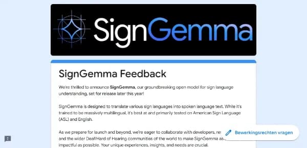 Google SignGemma
