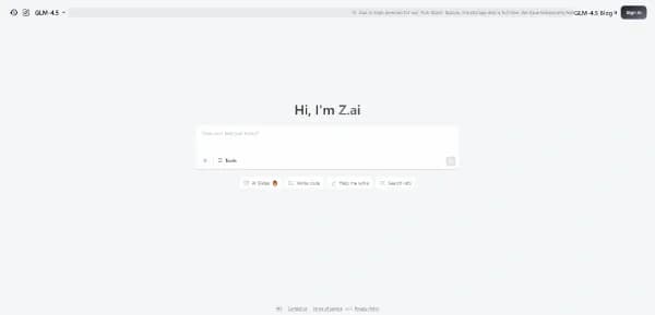 GLM 4.5 by Z.ai