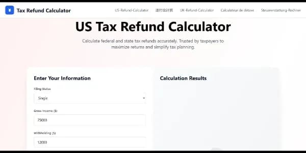 Tax Refund Calculator