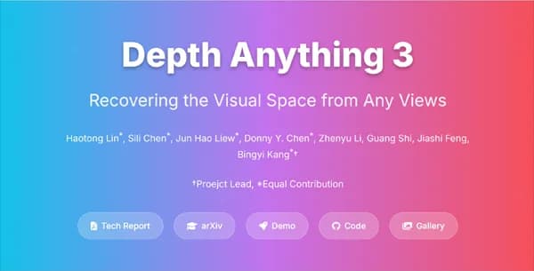 Depth Anything 3
