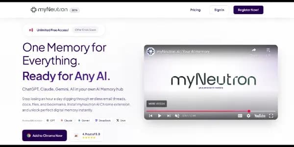 myNeutron AI Memory