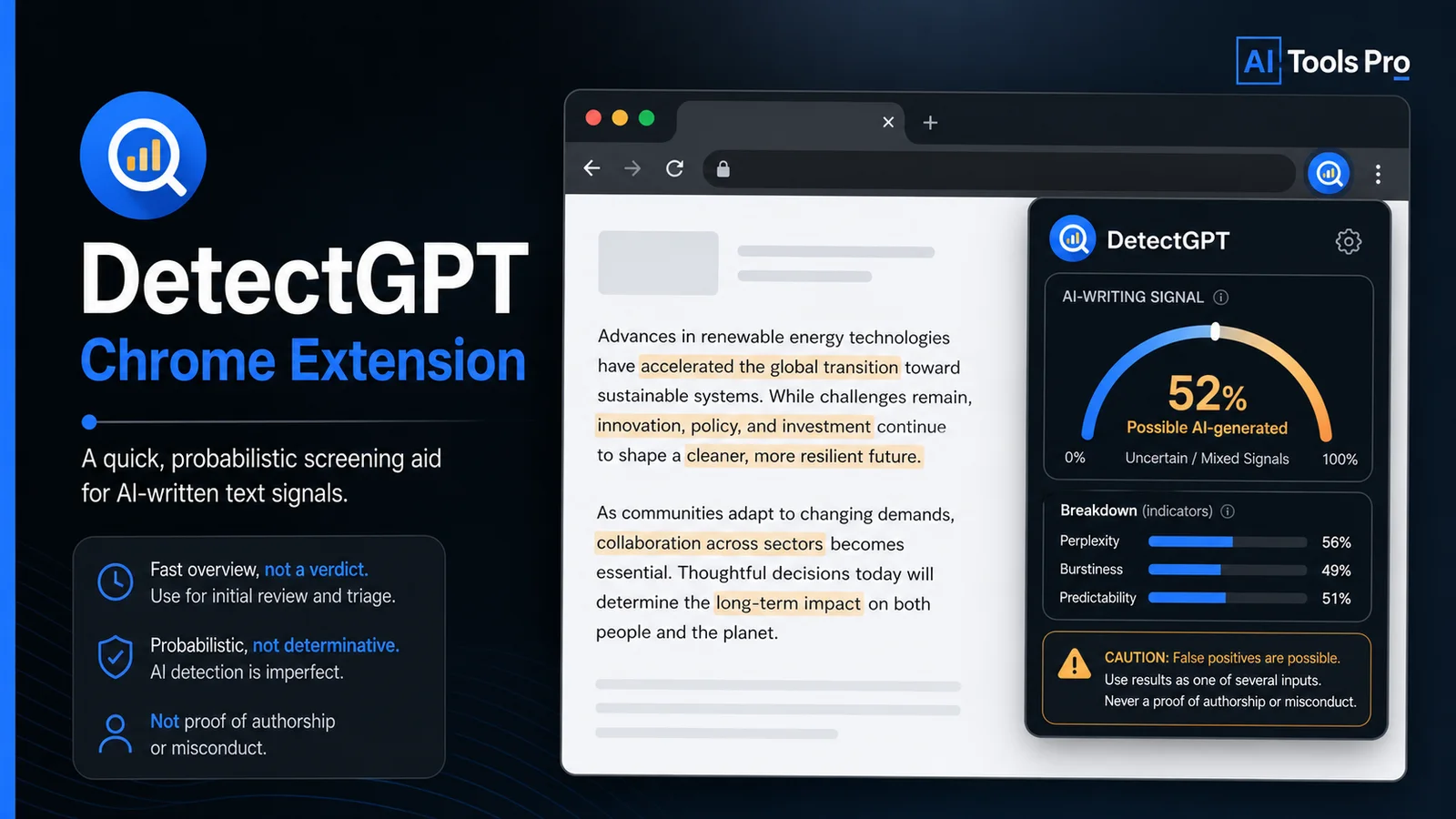DetectGPT Chrome Extension